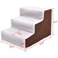 thumbnail image 2 of Dog Stairs for Small Dogs, 3-Step Dog Stairs for High Beds and Couch, Folding Pet Steps for Small Dogs and Cats, and High Bed Climbing, Non-Slip Balanced Dog Indoor Step, 3 Steps, 2 of 9