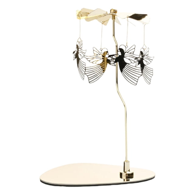 Candelabro giratorio para decoración del hogar, regalo, portavelas decorativo, vela giratoria Ángeles
