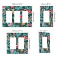thumbnail image 2 of Yayeee Rocker Switch Wall Plate 1-Gang 4.6"x2.9" Home Decorative Outlet Cover, Green Tropical Pattern, 2 of 6