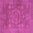thumbnail image 1 of Ahgly Company Indoor Square Oriental Purple Modern Area Rugs, 4' Square, 1 of 4