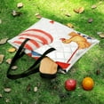 thumbnail image 5 of Patriotic Cat Flowers Flag Fun Outdoor Picnic Blanket, Foldable Waterproof Beach Mat, Portable Beach Blanket for Beach Camping, Hiking, Family Concerts, 5 of 7