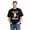 Black-110, variant on Men's Cotton T-Shirt, Skateboarding Skeleton Sport Graphic Crew Neck Short Sleeve Tee for Casual Wear