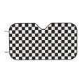 thumbnail image 7 of Goofa Black and White Checkerboard Printed Car Windshield Sunshade,Foldable Reflective Sun Visor,UV Protection Heat Blocker Sunshade,Car Cooling Accessory-, 7 of 7
