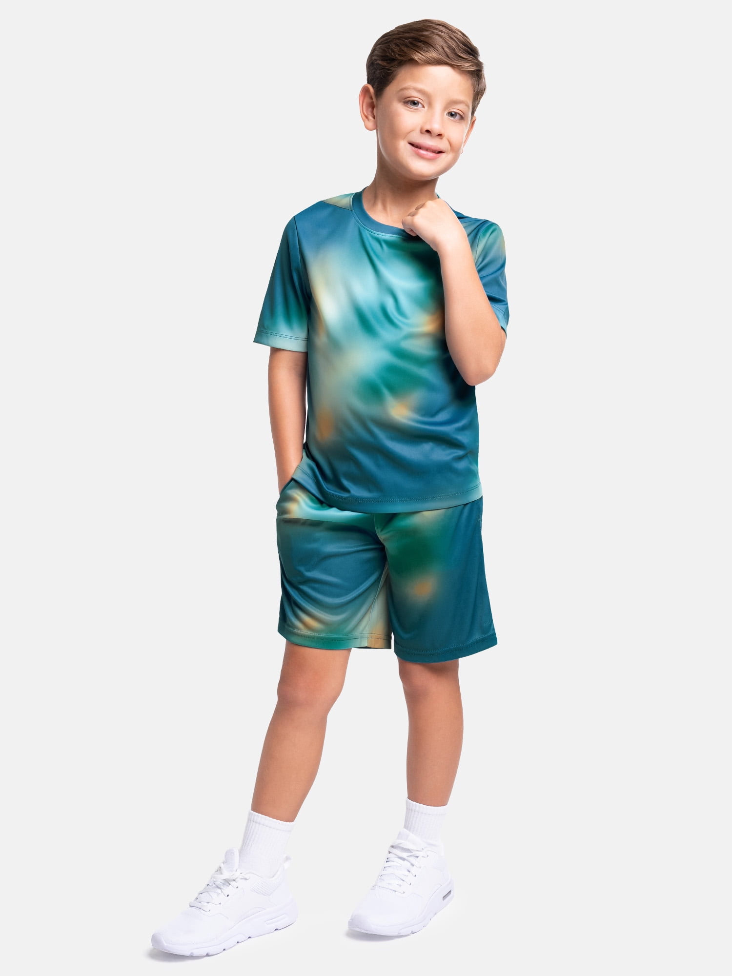 Athletic Works Boy's Short Sleeve Core Active T-Shirt 2-Pack, Sizes 4-18 & Husky