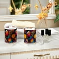 thumbnail image 4 of Yayeee 4 Pack Qtip Holder Bathroom Cotton Swab Canister with Lid Clear Dispenser Set, Futuristic Circles, 4 of 6