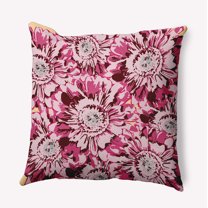 20" x 20" Simply Daisy Big Flowers Polyester Indoor/Outdoor Pillow, Pink Qty 1