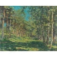 thumbnail image 2 of Christian Rohlfs 14x12 Gold Ornate Wood Frame and Double Matted Museum Art Print Titled - Forest (1900), 2 of 4