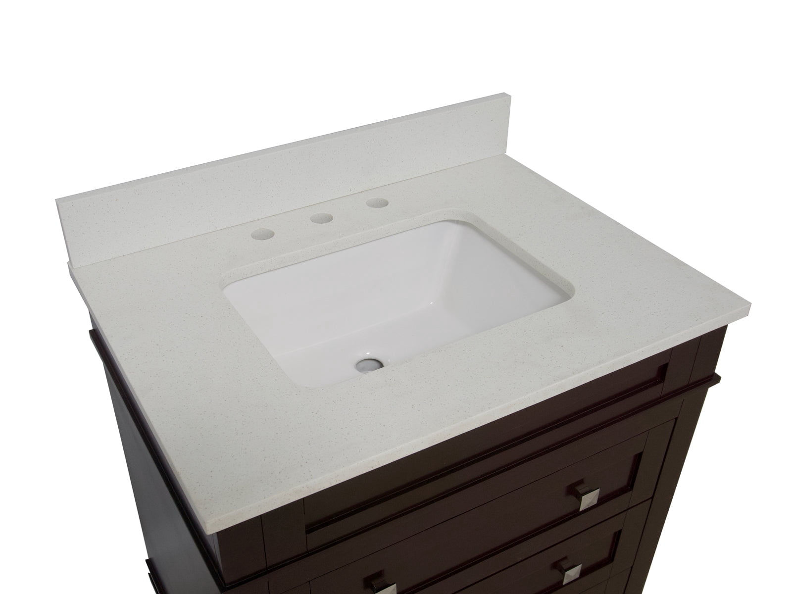 Eleanor 30" Bathroom Vanity with Chocolate Cabinet and Quartz Top