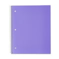 thumbnail image 6 of (4 pack) Pen+Gear College Ruled Poly 1-Subject Notebook with Inside Pockets, 9" x 11", Purple, 100 Heavyweight Sheets, 6 of 6
