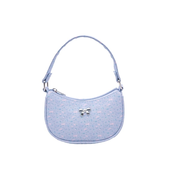 Wonder Nation Girls Mini Purse, Blue Floral