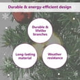 thumbnail image 3 of vidaXL Christmas Garland Holiday Artificial Christmas Garland with Gold and Red Baubles, 3 of 5