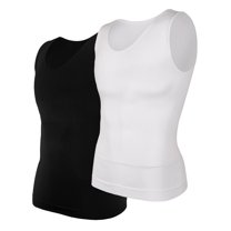 KIWI RATA Compression Shirt for Men Slimming Undershirt for Mens Shapewear Body Shaper Sleeveless Tummy Control Tank Top