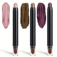 thumbnail image 1 of Sombra de ojos en barra, maquillaje para ojos, lápiz de color perlado, set de tres piezas, sombra de ojos giratoria de alto brillo, lápiz para cejas, cabezal de pincel brillante, 1 of 2
