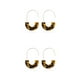thumbnail image 3 of Qarigey Pendientes colgantes colgante semicírculo pendiente de mujer regalo de aniversario elegante gancho para la oreja Simple fiesta playa, 3 of 6
