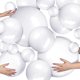 thumbnail image 1 of Pelotas de playa inflables Sratte, 20 unidades, blancas, 61 cm, 41 cm, 13 cm, 1 of 7