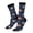 3 Black, variant on Hedgehog And Snail Print Adult Socks for Men & Women,Calf Socks, Ankle Socks,Boots Socks,Breathable Casual Sock,Unisex Crew Socks