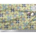 thumbnail image 2 of Soimoi Silk Fabric Tiles Moroccan Print Fabric by Yard 42 Inch Wide, 2 of 3