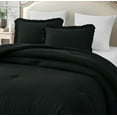 thumbnail image 4 of Chezmoi Collection Nora 2-Piece Black Ruffled Edge Trim Microfiber Comforter Set, Twin Size, 4 of 8