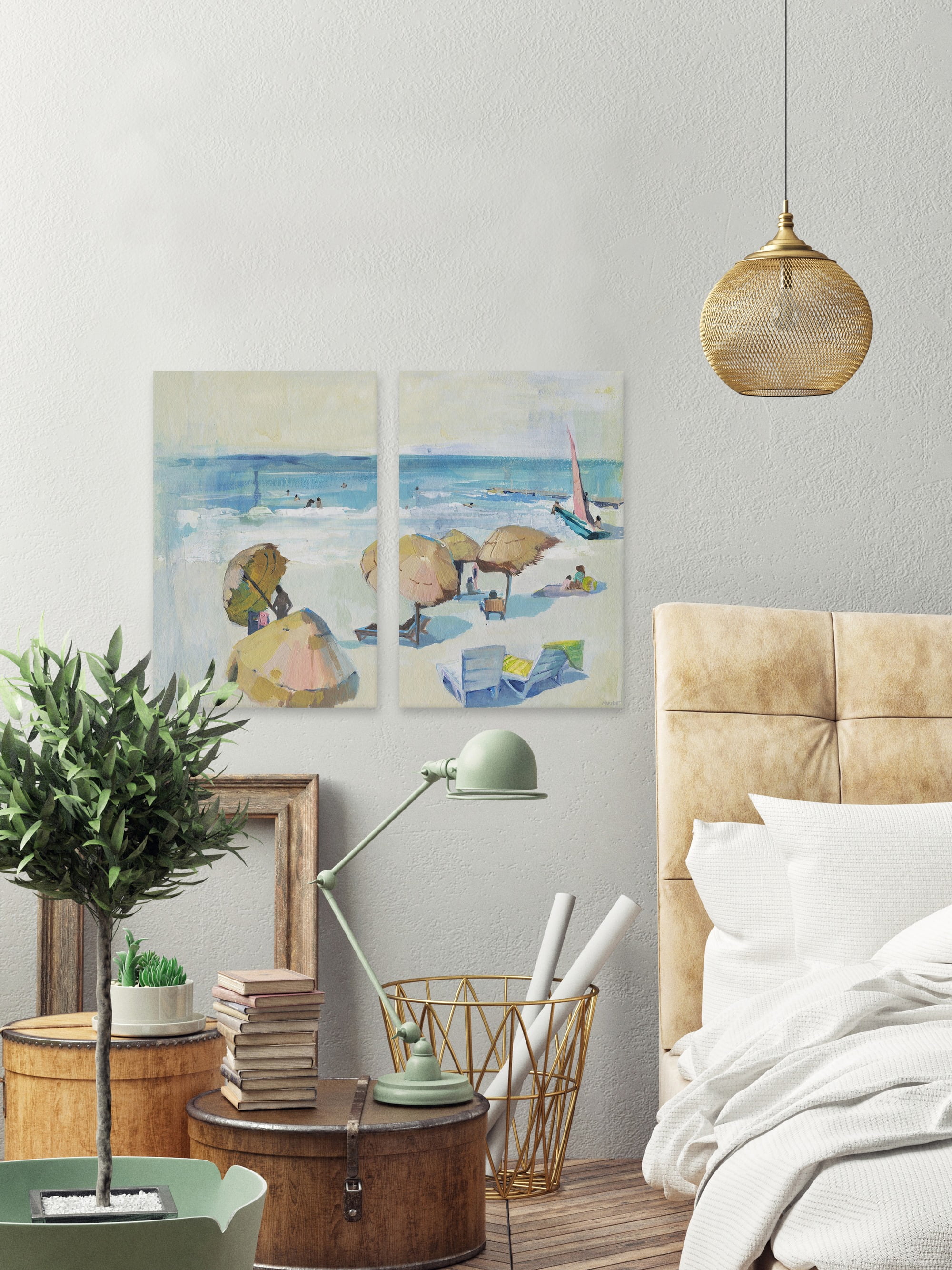 Marmont Hill Summer Sea Diptych