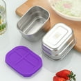 thumbnail image 4 of Rkxzt Dipping Sauce Dish,304 Stainless Steel Dipping Dish Bento Box with Lid for Sauces Condiments 1 Pack,Kitchen Utensils Gadgets, 4 of 8