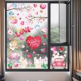thumbnail image 6 of 9 Sheets Valentine's Day Window Clings Stickers Decorations,Love Heart Window Decorations Valentine's Window Decals for Home,Office,Valentines Party, Wedding, Anniversary Holiday Decoration Supplies, 6 of 10
