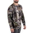 thumbnail image 2 of Men's Long Sleeve Camo Tee Hunting Performance Shirt by Mossy Oak, Sizes S-3XL, 2 of 6