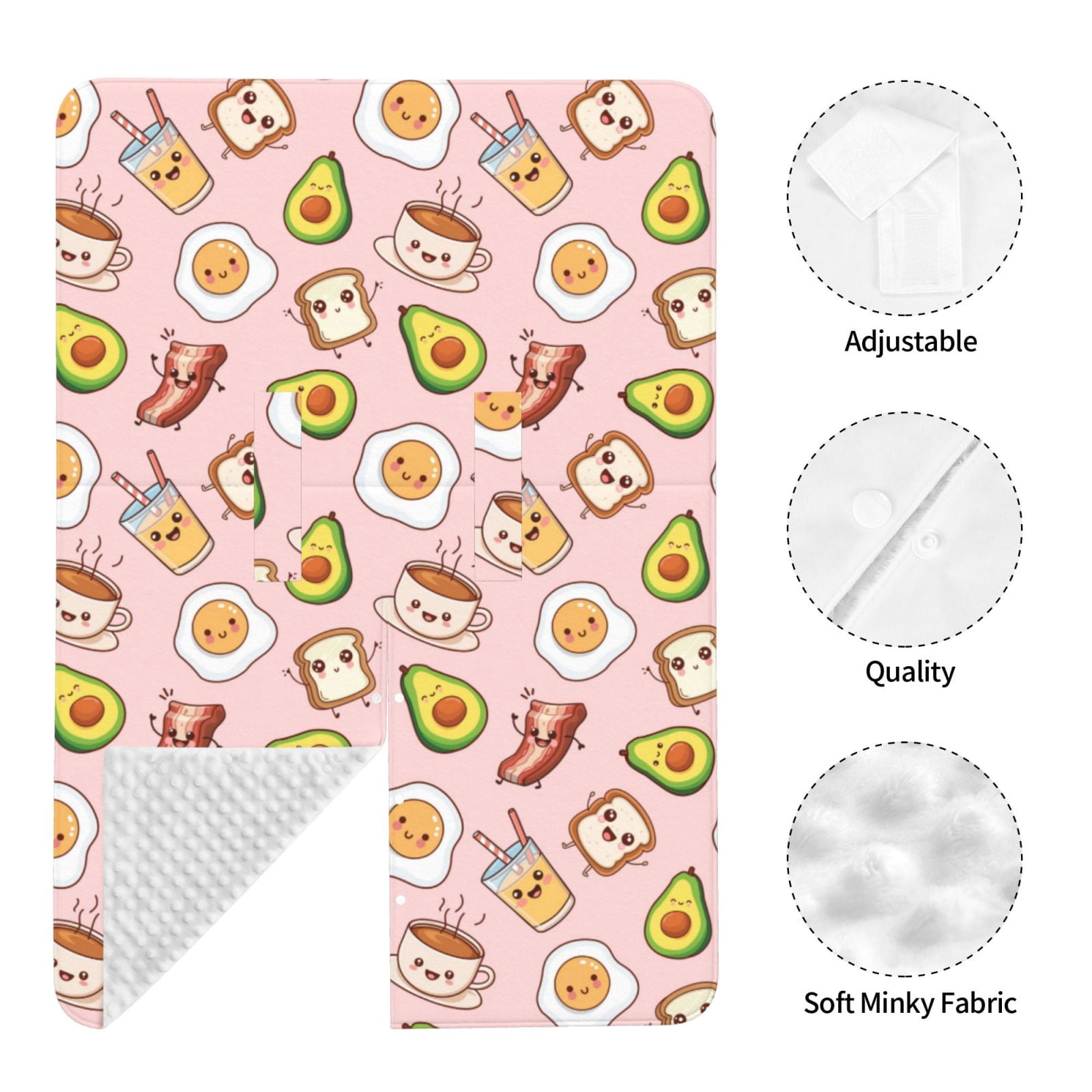 Car Seat Cover Baby - Breakfast Breathable Infant Car Seat Cover for Baby Carseat, Lightweight Comfort Baby Essentials Must Haves Newborn Stuff for Girl Boy