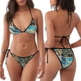 thumbnail image 3 of Saiise Comic Airplane Cockpit Illustration Pattern Women's Adjustable Bikini Set High-Cut Two-Piece Swimsuit for Beach Pool Party Tropical Vacation, 3 of 6