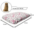 thumbnail image 2 of Cherry Blossom Pet Bed, Hand Drawn Flourish Cherry Flowers with Distinctive Anthers, Chew Resistant Pad for Dogs and Cats Cushion with Removable Cover, 24" x 39", Dark Taupe Pale Pink, by Ambesonne, 2 of 4