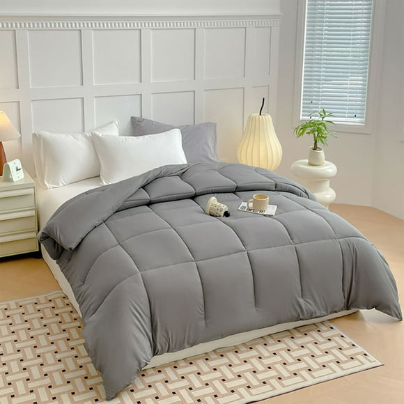 Quilts for Queen Size Bed - Soft Bed Summer Quilt Lightweight Microfiber - Modern F-our Seasons Quilt Thickened Warm Quilt Winter Quilt Core Clearance