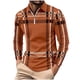 thumbnail image 2 of Blusa y camisa de manga larga con cuello vuelto para hombre, informal, con estampado, de manga larga, con solapa y media cremallera, deportiva, de poliéster., 2 of 3