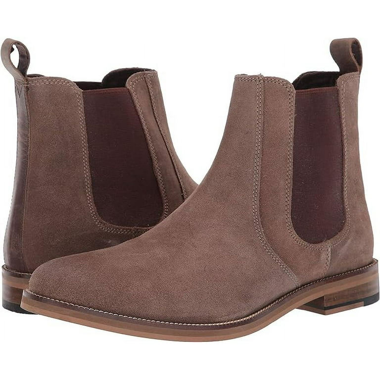 Crevo Mens Denham Round Toe Chelsea Ankle Boots