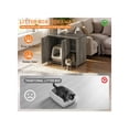 thumbnail image 6 of GDF Studio Hidden Cat Litter Box Enclosure Furniture with Power Strip, Large Dog-Proof Cabinet, Gray, 6 of 9