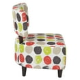 thumbnail image 3 of OSP Home Furnishings  Boulevard Midcentury Accent Chair With Dark Espresso Wood Legs and Polka Dot Fabric Upholstery, 3 of 5