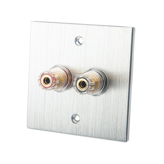 Surround Sound Home Theater Speaker Banana Plug Binding Post Wall Plate
