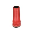 thumbnail image 2 of BLISSFUL STEP Women's Pointed Toe Stiletto Heel Chelsea Boots Red 5.5, 2 of 8