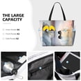 thumbnail image 3 of Xecao The Cat Looks in the Mirror for versatile beach bag for women includes zipper pockets and waterproof material, ideal for vacations and adventures., 3 of 7