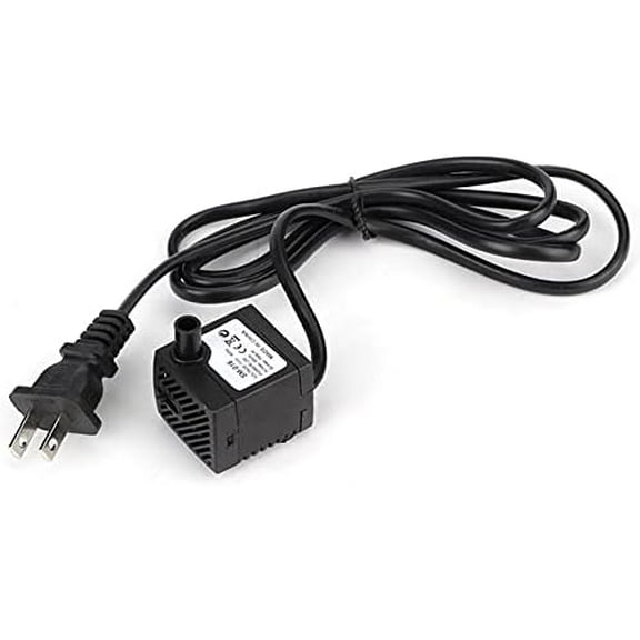 Liho Fountain Pump, Small Submersible Water Pump150L H 2W Ultra Quiet Submersible for Aquarium Fish Fountain Pond Pump US 016 A605