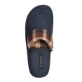 thumbnail image 3 of Faux Suede Scuff Slide Slipper With Ultra Soft Fabric Stylish Grids Scalloped Clog Slippers&Trade; Medium/8.5-9.5 DM US, Navy, 3 of 4