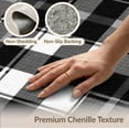 thumbnail image 6 of ODIKA 8'x10' Washable Area Rug Durable, Non-Slip Large Checkered Bold Border Doormat Layering Front Under Plaid Refined for Living Room, Sectional, Family, 6 of 7