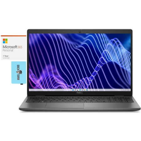 Dell Latitude 3540 Home/Business Laptop (Intel i7-1355U 10-Core, 15.6in 60 Hz Full HD (1920x1080), Intel UHD, 8GB RAM, Win 10 Pro) with Microsoft 365 Personal , Dockztorm Hub