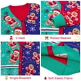 thumbnail image 7 of BounceUp Mens Ugly Christmas Sweater Cardigan V Neck Button Front Long Sleeve Knitwear, 7 of 7