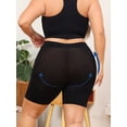thumbnail image 3 of Shapewear Shorts Slimming Shorts Plus Size Women Solid Colours Seamless Sports Shapewear Comfortable Fit Elastic Waist Thigh Slimming Shorts BALCK 2XL, 3 of 8