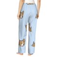 thumbnail image 2 of Women Pajama Pants Casual Lightweight Lounge Yoga Bottoms, Chihuahua Puppy Bone Sleeping Dog, 2 of 5