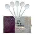 thumbnail image 5 of VeZee Disposable Durable Medium-Weight Plastic White | Pack of 400 Soup Spoon, Heavy Duty Plastic Utensils for all occasion & Parties, 1600 Count, 5 of 6