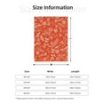 thumbnail image 6 of ZNDUO Orange Christmas Illustration Art Pattern Pattern Thickening Blanket, Fluffy Soft Cozy Flannel Throw Blankets, 40"x30" Inches, 6 of 8