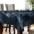 thumbnail image 3 of BZSMCE Square Tablecloth Midnight Velvet Pattern Tableclothes, 3 of 9
