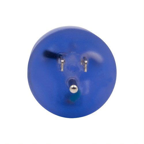 Auto Drive 50 to 30-Amp Universal RV Power Adapter with Light, Clear Blue, Fit RV Vehicle