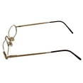 thumbnail image 3 of Laura Ashley Womens Ophthalmic Rimless Rectangle Eyeglass Frames Gold 52mm, 3 of 8