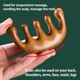 thumbnail image 3 of Wooden Massage Comb with Wide Tooth, Scalp Massager Round Tooth Comb, Gua Sha Manual Lymphatic Drainage Massage Tool, Fatigue Relieve Acupoint Massager, 3 of 7